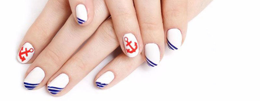 Nautical manicure