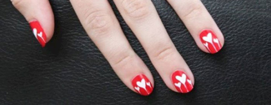 Heart to Heart Nail art