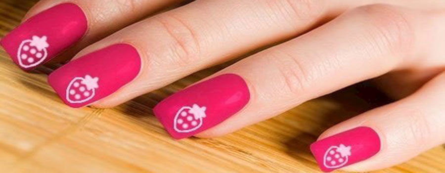 Cute pink nails