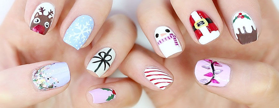 Christmas nail art