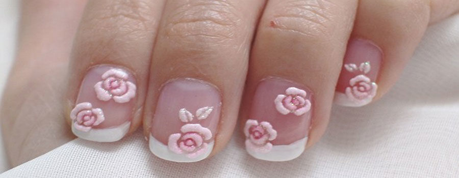 Pink Rose Nail Art Step By Step
