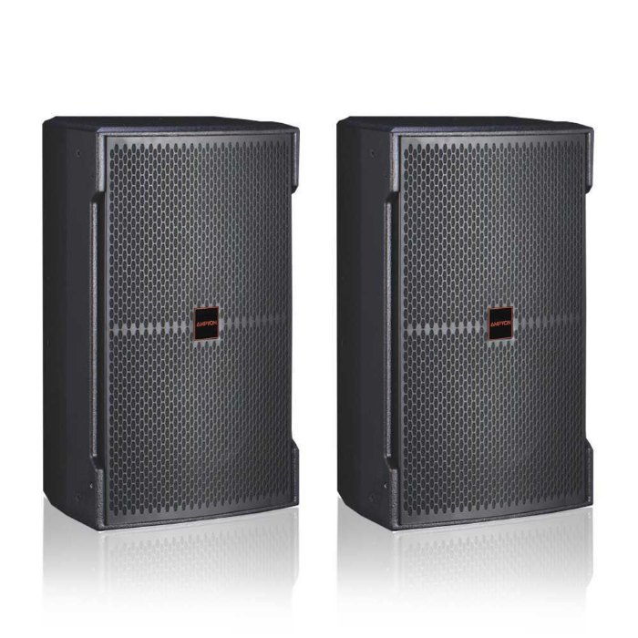 a pair of Ampyon KS-12 karaoke speaker