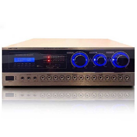 black / silver Ampyon MXA-3000 mixing amplifier