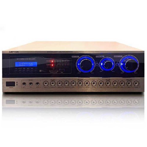 black / silver Ampyon MXA-3000 mixing amplifier