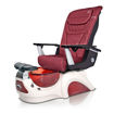 Noemi pedicure chair in red base and red T-Timeless chair