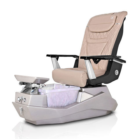 T-Spa Maximus pedicure spa with Khaki T-Timeless massage chair