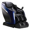 Black and blue Brookstone Mach IX massage chair