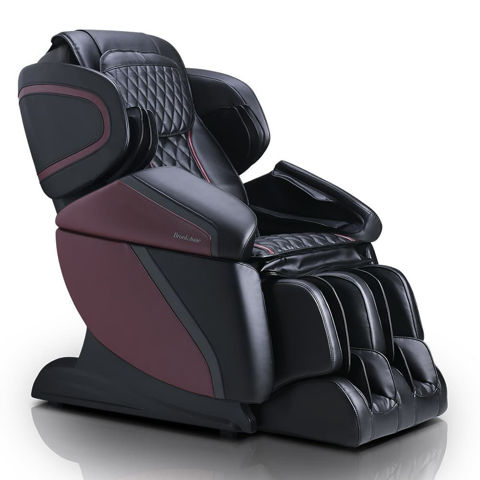 Brookstone BK-450 massage chair black and burgundy