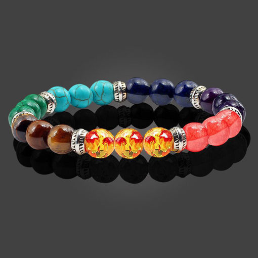 Picture of Classic 7 Chakra Healing Balance Beads Bracelets