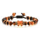 Picture of Tiger Eye Imperial Crown Braid Adjustable Bracelet