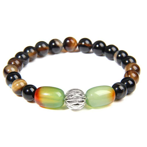 Picture of Natural Gemstone Beaded Men Healing Bracelet