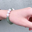 Picture of Natural Pink Stone or Green Aventurine Beads Bracelet