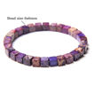 Picture of Colorful Natural Stone Emperor Jaspers Cube Bracelet
