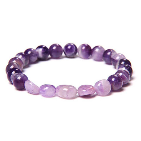 Picture of Natural Stone Beads Amethysts Lapis lazuli Lucky Bracelet