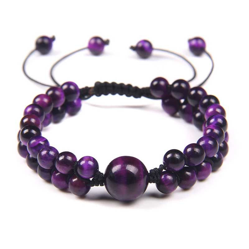 Pink/Purple Tiger's Eye, Women's Fashion, Jewelry & Organizers, Bracelets  on Carousell