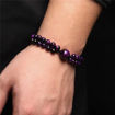 Picture of Trendy Women Natural Purple Tiger Eye Stone Bracelet