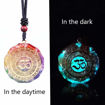Picture of Mulany MN203 Orgone Pendant Luminous Crystal Chakra Necklace