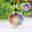 Picture of Mulany MN208 Orgone Pendant 7 Chakra Crystal Stone For Meditation Necklace