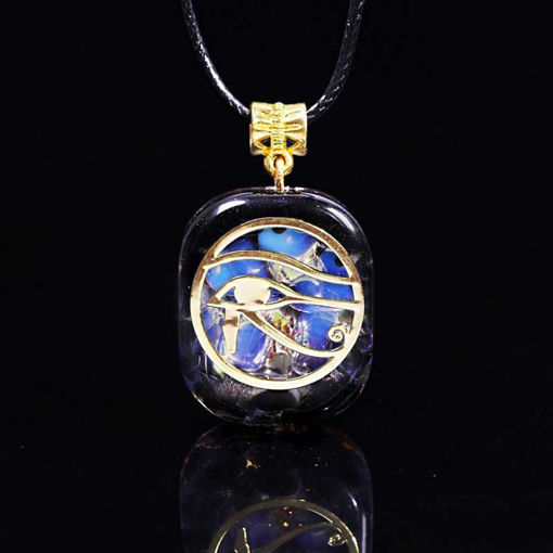 Picture of Mulany MN209 Orgone Pendant Egyptian Ancient Eye Of Ra Horus Necklace