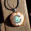 Picture of Mulany MN502 Opal Amazonite Orgone EMF Protection Necklace