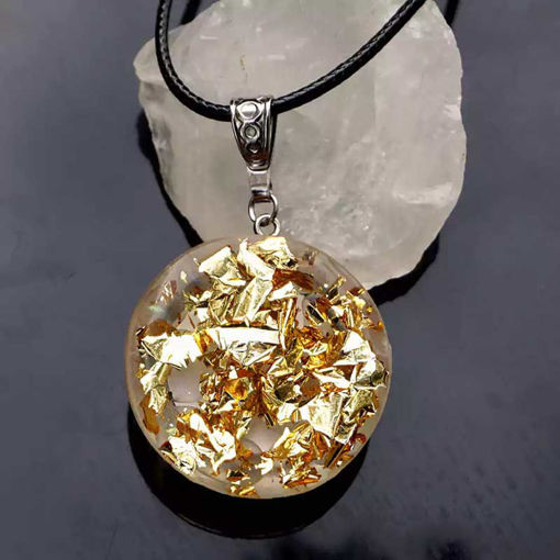 Picture of Mulany MN507 Moonstone Orgone EMF Protection Necklace