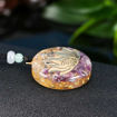 Picture of Mulany MN104 Natural Stone Amethystine Lotus Orgonite Necklace