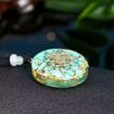 Picture of Mulany MN106 Turquoise Reiki Om Yoga Orgonite Necklace