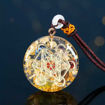 Picture of Mulany MN110 Sacred Geometry Garnet Orgonite Necklace