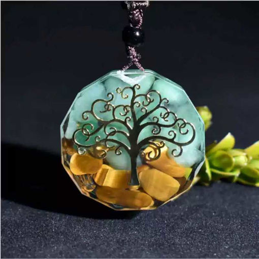 Picture of Mulany MN111 Tree Of Life Orgonite Necklace