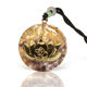 Picture of Mulany MN104 Natural Stone Amethystine Lotus Orgonite Necklace