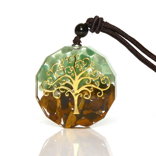 Picture of Mulany MN111 Tree Of Life Orgonite Necklace