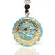 Picture of Mulany MN201 Orgone Energy Amazonite Stone Pendant Necklace