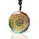 Picture of Mulany MN203 Orgone Pendant Luminous Crystal Chakra Necklace