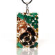 Picture of Mulany MN510 Tourmaline Malachite Orgone EMF Protection Necklace