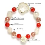 Picture of Mulany MB8002 Red Rutilated Quartz Fox Charm Healing Bracelet