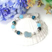 Picture of Mulany MB8065 Aquamarine With Pixiu Charm Healing Bracelet