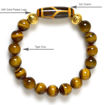Picture of Mulany MB8028 Tiger Eye Stone With Dzi Charm Healing Bracelet