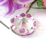 Picture of Mulany MB8049 Strawberry Quartz With Ruby Pixiu Charm Healing Bracelet