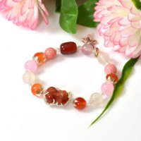 Hình ảnh Vòng Tay Mulany MB8012 Đá Mặt Trăng Với Charm Tỳ Hưu