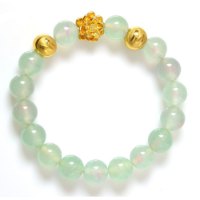 Hình ảnh Vòng Tay Mulany MB8014 Đá Agate Với  Charm Hoa Sen