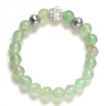 Hình ảnh Vòng Tay Mulany MB8014 Đá Agate Với  Charm Hoa Sen
