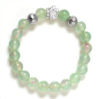 Hình ảnh Vòng Tay Mulany MB8014 Đá Agate Với  Charm Hoa Sen