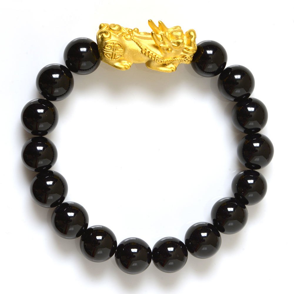 Picture of Mulany MB8031 Obsidian Stone With Pixiu Charm Healing B racelet