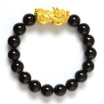 Picture of Mulany MB8031 Obsidian Stone With Pixiu Charm Healing B racelet