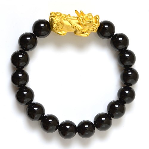 Picture of Mulany MB8031 Obsidian Stone With Pixiu Charm Healing B racelet