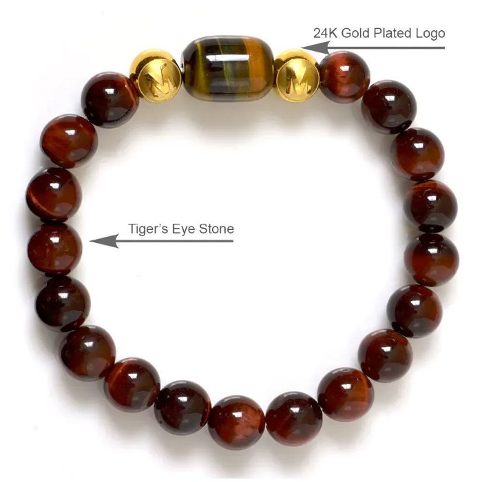 Picture of Mulany MB8033 Tiger Eye Stone Healing Bracelet