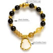 Picture of Mulany MB8053 Obsidian With Jade Buddha Charm Healing Bracelet