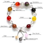 Picture of Mulany MB8056 Multicolor Stone With Beads Charm Healing Bracelet