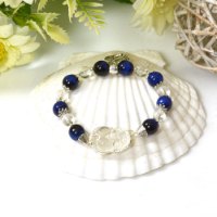 Picture of Mulany MB8059 Blue Tiger Eye With Pixiu Charm Healing Bracelet
