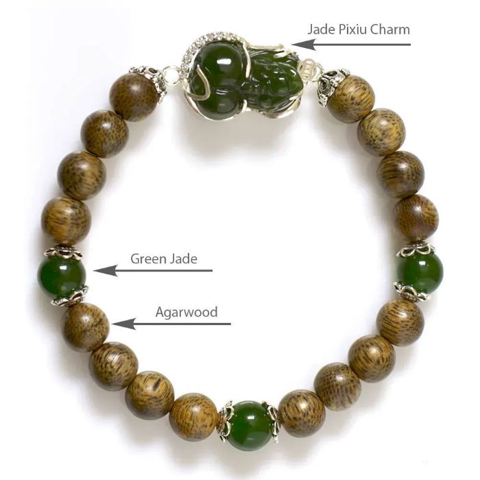 Picture of Mulany MB9002 Agarwood With Pixiu Charm Healing Bracelet